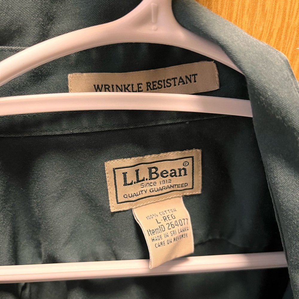 Vintage green L.L Bean long sleeve button up